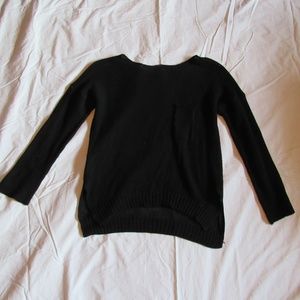 Poof black net longsleeve sweater